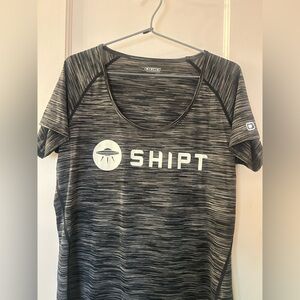 OGIO Women’s Shipt Logo Short Sleeve Top - Heather Black/Gray